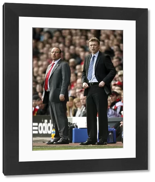 Football - Liverpool v Everton Barclays Premier League - Anfield - 30  /  3  /  08 Liverpool manager Rafael Benitez (L) and Everton manager David Moyes Mandatory Credit: Action Images  /  Carl Recine Livepic NO ONLINE  /  INTERNET USE WITHOUT A LICENCE FROM THE FO