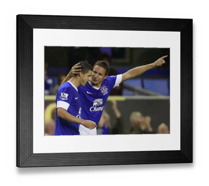 Framed Print : Mirallas and Jagielka: Everton's Unforgettable Celebration After First Goal in 5-0 Capital One Cup Victory over Leyton Orient Framed Print : Mirallas and Jagielka: Everton's Unforgettable Celebration After First Goal in 5-0 Capital One Cup Victory over Leyton Orient