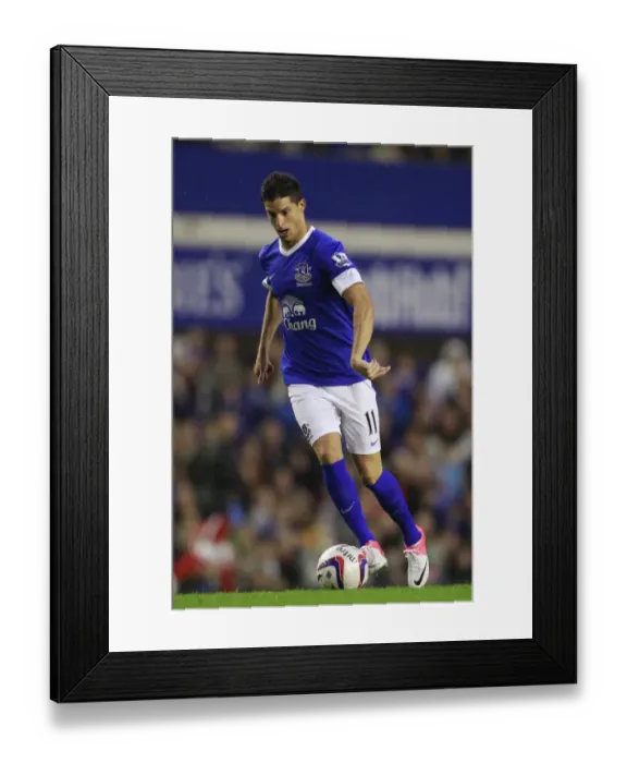 Framed Print : Kevin Mirallas's Brilliant Performance: Everton Crushes Leyton Orient 5-0 in Capital One Cup Framed Print : Kevin Mirallas's Brilliant Performance: Everton Crushes Leyton Orient 5-0 in Capital One Cup