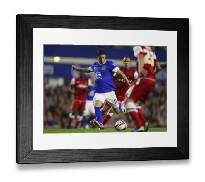Framed Print : Kevin Mirallas Brace Powers Everton to Dominant 5-0 Capital One Cup Win over Leyton Orient (29-08-2012) Framed Print : Kevin Mirallas Brace Powers Everton to Dominant 5-0 Capital One Cup Win over Leyton Orient (29-08-2012)