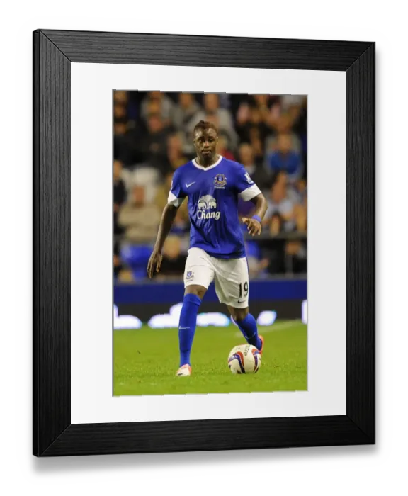 Framed Print : Everton's Magaye Gueye Stars in 5-0 Capital One Cup Victory over Leyton Orient