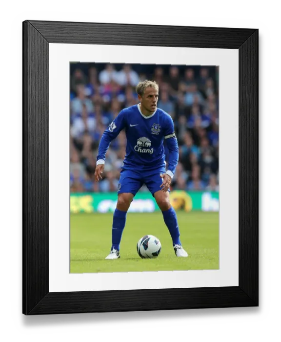 Framed Print : Phil Neville Leads Everton to 2-0 Victory Over West Bromwich Albion (September 1, 2012) Framed Print : Phil Neville Leads Everton to 2-0 Victory Over West Bromwich Albion (September 1, 2012)