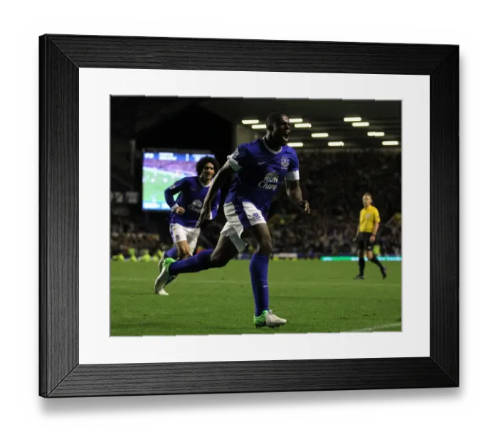 Framed Print : Anichebe's Double: Thrilling 2-2 Draw for Everton against Newcastle United (September 17, 2012, Barclays Premier League)
