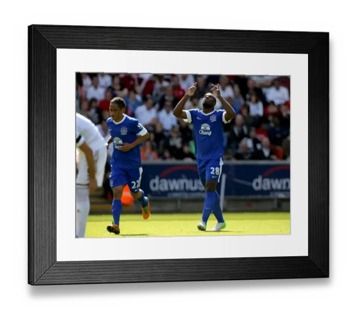 Framed Print : Barclays Premier League - Swansea City v Everton - Liberty Stadium Framed Print : Barclays Premier League - Swansea City v Everton - Liberty Stadium