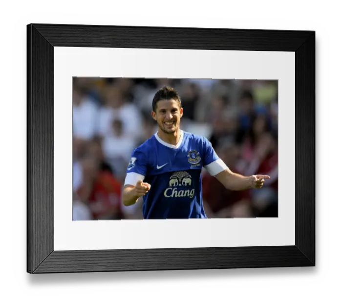 Framed Print : Mirallas Thrilling Goal: Everton Crushes Swansea City 3-0 in Premier League (September 22, 2012)