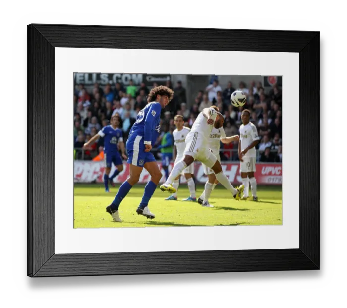 Framed Print : Marouane Fellaini's Third Goal: Everton's 3-0 Dominance Over Swansea City (22-09-2012, Liberty Stadium) Framed Print : Marouane Fellaini's Third Goal: Everton's 3-0 Dominance Over Swansea City (22-09-2012, Liberty Stadium)