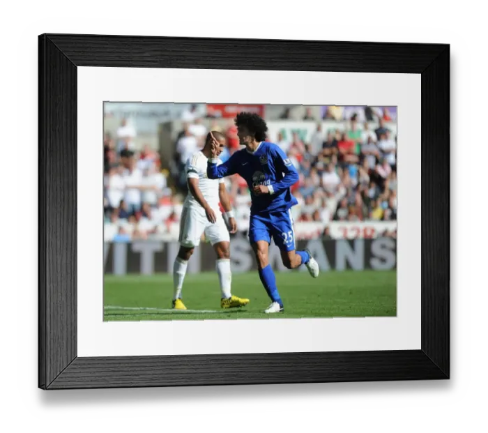 Framed Print : Marouane Fellaini's Epic Goal: Everton's 3-0 Victory over Swansea City (September 22, 2012) Framed Print : Marouane Fellaini's Epic Goal: Everton's 3-0 Victory over Swansea City (September 22, 2012)