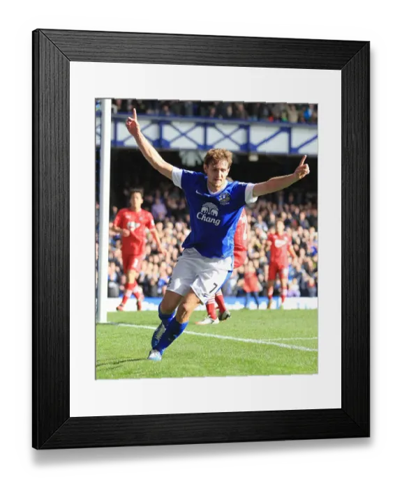 Framed Print : Jelavic Scores the Third: Everton's Triumph over Southampton (3-1), Barclays Premier League, Goodison Park, September 29, 2012