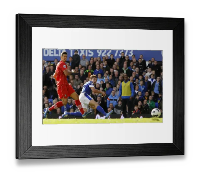 Framed Print : Jelavic's Strike: Everton's 3-1 Premier League Victory Over Southampton (September 29, 2012) Framed Print : Jelavic's Strike: Everton's 3-1 Premier League Victory Over Southampton (September 29, 2012)