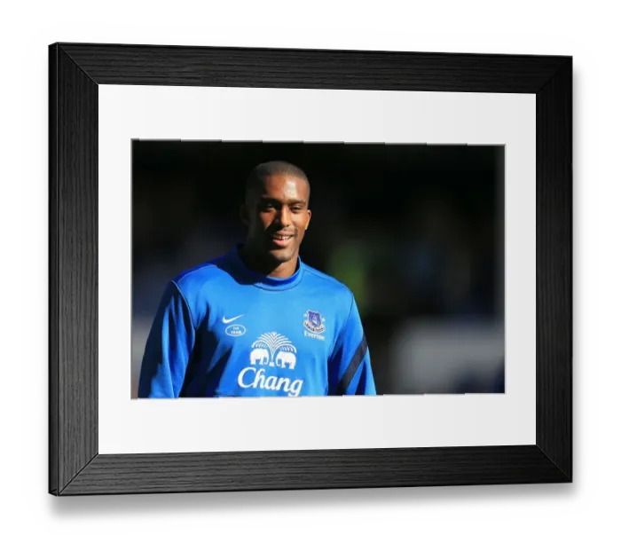 Framed Print : Sylvain Distin's Goal Celebration: Everton's 3-1 Victory Over Southampton at Goodison Park (September 29, 2012) Framed Print : Sylvain Distin's Goal Celebration: Everton's 3-1 Victory Over Southampton at Goodison Park (September 29, 2012)
