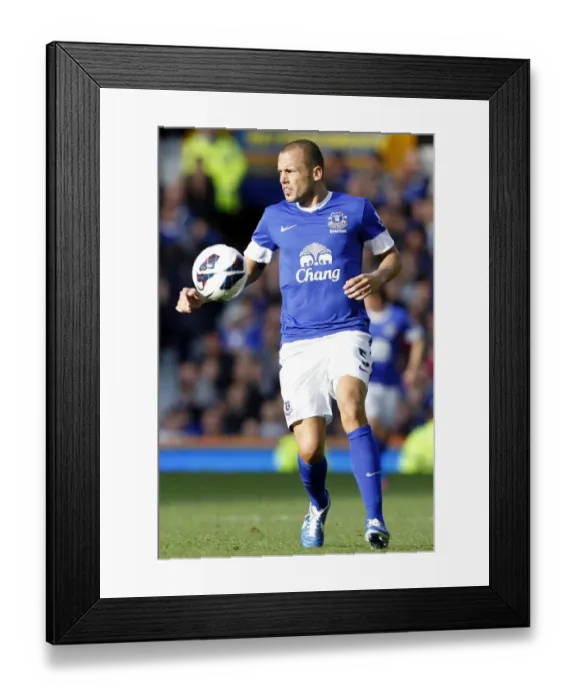 Framed Print : Heitinga Shines: Everton's 3-1 Victory Over Southampton (September 29, 2012, Barclays Premier League, Goodison Park) Framed Print : Heitinga Shines: Everton's 3-1 Victory Over Southampton (September 29, 2012, Barclays Premier League, Goodison Park)