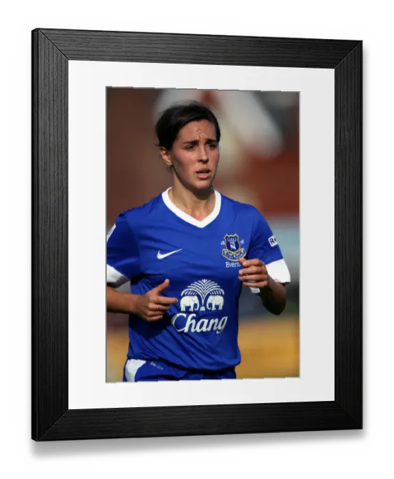 Framed Print : Fara Williams in Action: Everton Ladies vs. Bristol Academy (FA WSL, October 7, 2012)