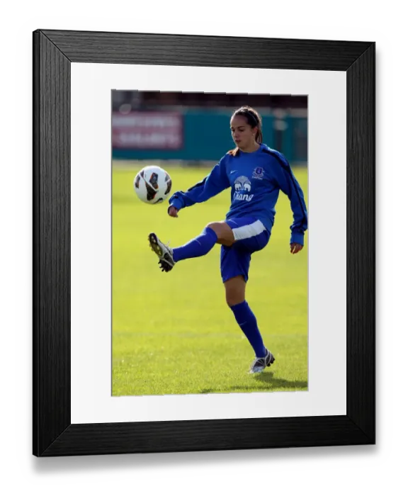 Framed Print : Gwennan Harries in Action: Everton Ladies vs. Bristol Academy Women (FA WSL Clash at Arriva Stadium, 07-10-2012) Framed Print : Gwennan Harries in Action: Everton Ladies vs. Bristol Academy Women (FA WSL Clash at Arriva Stadium, 07-10-2012)