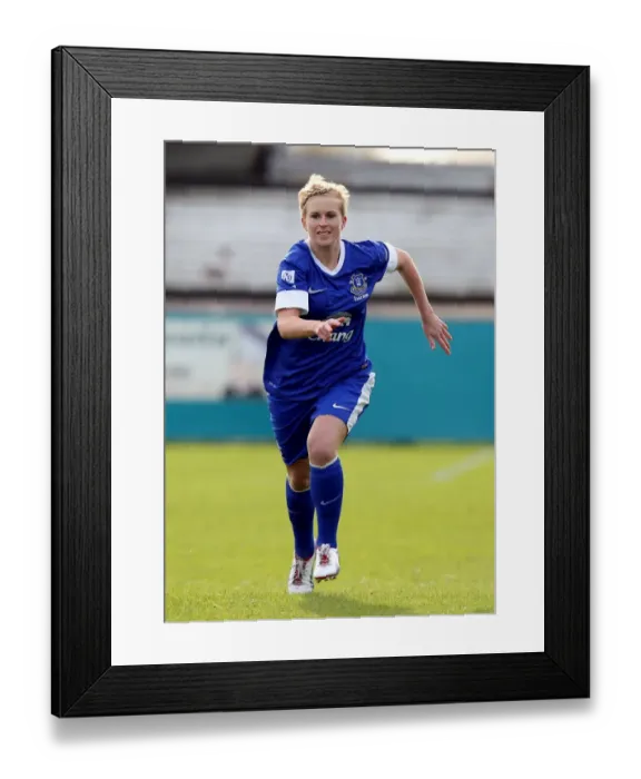 Framed Print : FA WSL Showdown at Arriva Stadium: Natasha Dowie in Action - Everton Ladies vs. Bristol Academy Women Framed Print : FA WSL Showdown at Arriva Stadium: Natasha Dowie in Action - Everton Ladies vs. Bristol Academy Women