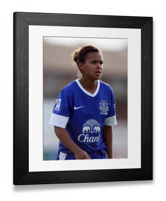Framed Print : Nikita Parris: Star Striker of Everton Ladies at Arriva Stadium (FA WSL Match vs. Bristol Academy Women, October 7, 2012)