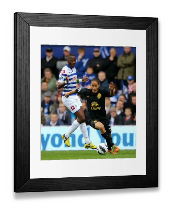Framed Print : Steven Pienaar vs. Samba Diakite: Intense Clash Between Everton and Queens Park Rangers (Loftus Road, 21-10-2012) Framed Print : Steven Pienaar vs. Samba Diakite: Intense Clash Between Everton and Queens Park Rangers (Loftus Road, 21-10-2012)