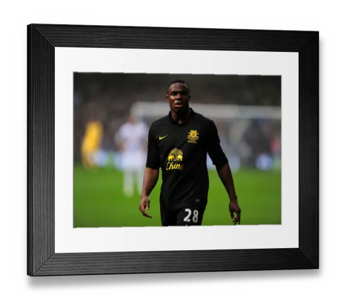 Framed Print : Determined Anichebe: Queens Park Rangers vs. Everton (1-1) - Barclays Premier League