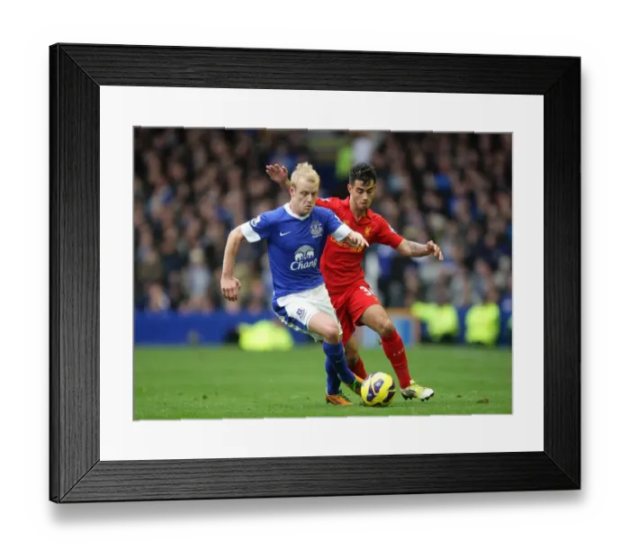 Framed Print : Intense Rivalry: Naismith vs. Fernandez Battle at Goodison Park - Everton vs. Liverpool (2012) Framed Print : Intense Rivalry: Naismith vs. Fernandez Battle at Goodison Park - Everton vs. Liverpool (2012)