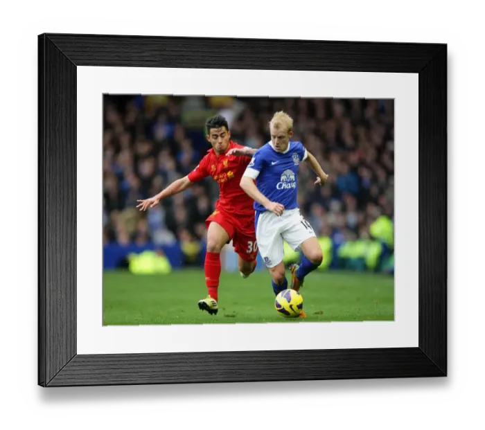 Framed Print : Intense Rivalry: Naismith vs. Fernandez - Everton vs. Liverpool's Epic Battle (2012) Framed Print : Intense Rivalry: Naismith vs. Fernandez - Everton vs. Liverpool's Epic Battle (2012)