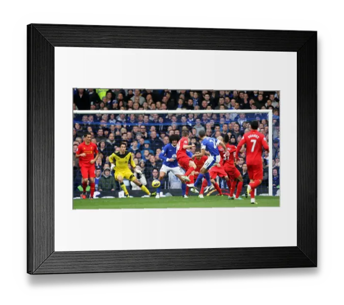 Framed Print : Osman's Striking Comeback: Everton vs. Liverpool, 28-10-2012 - A Thrilling 2-2 Barclays Premier League Draw at Goodison Park Framed Print : Osman's Striking Comeback: Everton vs. Liverpool, 28-10-2012 - A Thrilling 2-2 Barclays Premier League Draw at Goodison Park