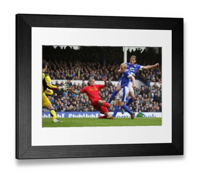 Framed Print : Naismith's Stunner: Everton vs. Liverpool's Thrilling 2-2 Draw (October 28, 2012) Framed Print : Naismith's Stunner: Everton vs. Liverpool's Thrilling 2-2 Draw (October 28, 2012)