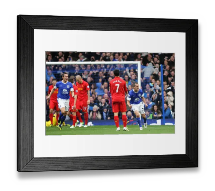 Framed Print : Suarez's Disappointment: Osman's Goal Denies Liverpool at Goodison Park (Everton 2-2 Liverpool, 2012) Framed Print : Suarez's Disappointment: Osman's Goal Denies Liverpool at Goodison Park (Everton 2-2 Liverpool, 2012)