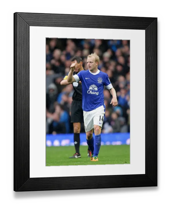 Framed Print : Naismith's Double: Thrilling 2-2 Draw Between Everton and Liverpool (October 2012) Framed Print : Naismith's Double: Thrilling 2-2 Draw Between Everton and Liverpool (October 2012)