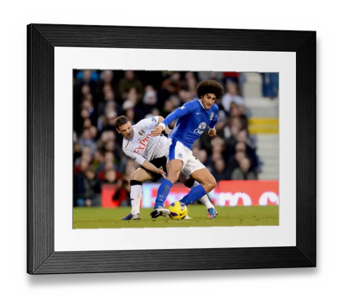Framed Print : Battle for the Ball: Fellaini vs. Baird - Fulham vs. Everton (Barclays Premier League, Craven Cottage, 03-11-2012) Framed Print : Battle for the Ball: Fellaini vs. Baird - Fulham vs. Everton (Barclays Premier League, Craven Cottage, 03-11-2012)
