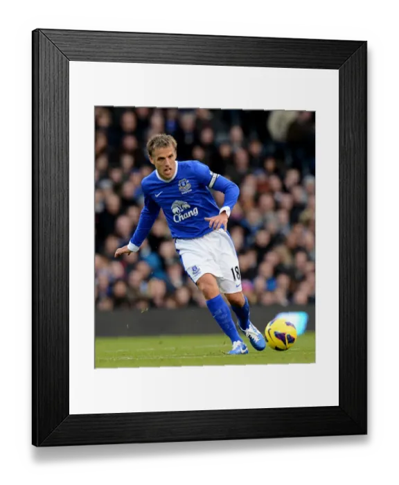 Framed Print : Thrilling 2-2 Draw: Phil Neville's Leadership Lifts Everton at Fulham's Craven Cottage (03-11-2012)