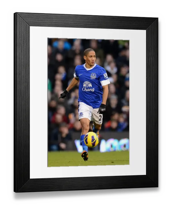 Framed Print : Dramatic Equalizer: Steven Pienaar Rescues Everton at Craven Cottage (3-11-2012)