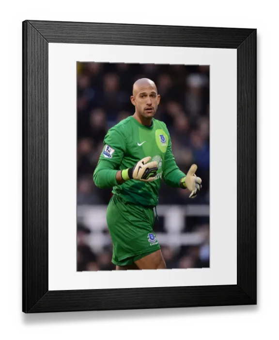 Framed Print : Thrilling 2-2 Draw at Craven Cottage: Tim Howard's Unforgettable Performance for Everton Framed Print : Thrilling 2-2 Draw at Craven Cottage: Tim Howard's Unforgettable Performance for Everton