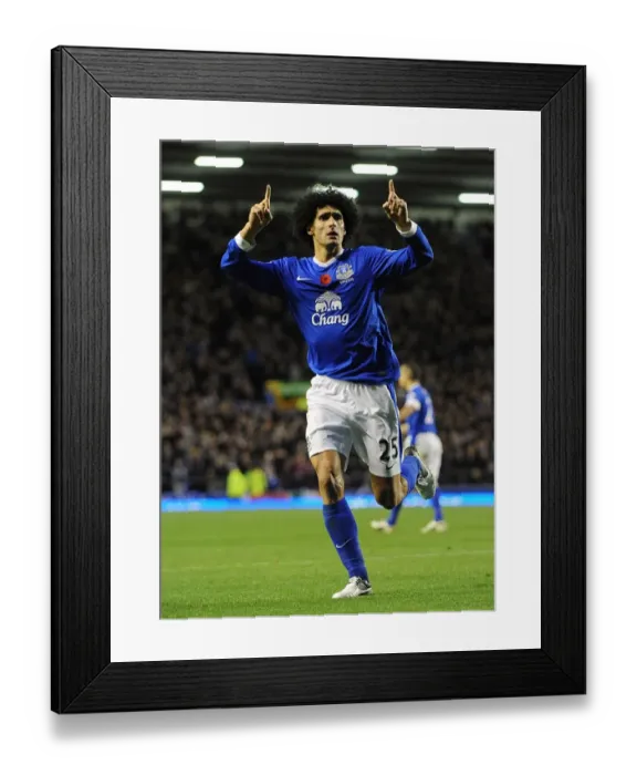 Framed Print : Marouane Fellaini Scores the Opener: Everton 2-1 Sunderland (10-11-2012) Framed Print : Marouane Fellaini Scores the Opener: Everton 2-1 Sunderland (10-11-2012)