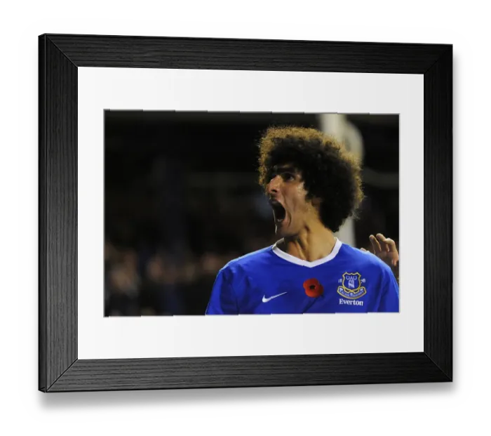 Framed Print : Marouane Fellaini Scores the Game's First Goal: Everton 1-0 Sunderland (10-11-2012) Framed Print : Marouane Fellaini Scores the Game's First Goal: Everton 1-0 Sunderland (10-11-2012)