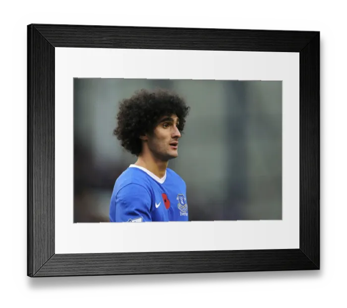 Framed Print : Marouane Fellaini's Brilliant Performance: Everton's Thrilling 2-1 Victory Over Sunderland (10-11-2012, Barclays Premier League, Goodison Park)