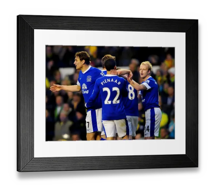 Framed Print : Barclays Premier League - Everton v Norwich City - Goodison Park