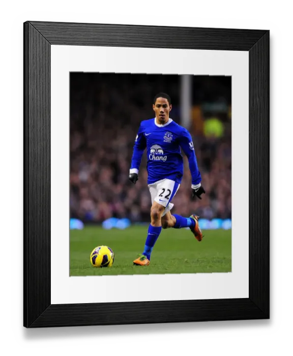 Framed Print : Steven Pienaar at Goodison Park: Everton vs Norwich City, 2012 Premier League Draw (1-1)