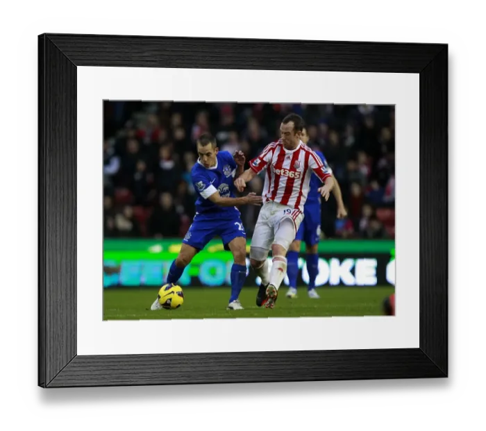 Framed Print : Battle for the Ball: Charlie Adam vs. Leon Osman - Stoke City vs. Everton (15-12-2012, Barclays Premier League: 1-1) Framed Print : Battle for the Ball: Charlie Adam vs. Leon Osman - Stoke City vs. Everton (15-12-2012, Barclays Premier League: 1-1)