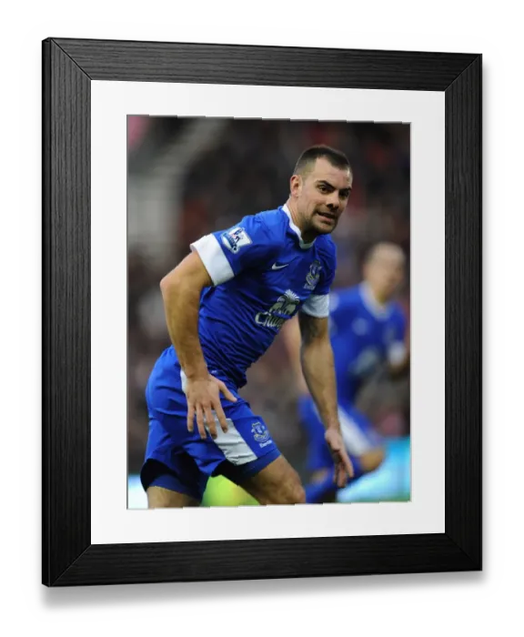 Framed Print : Determined Darron Gibson: A Fighting Draw for Everton at Stoke City (15-12-2012)