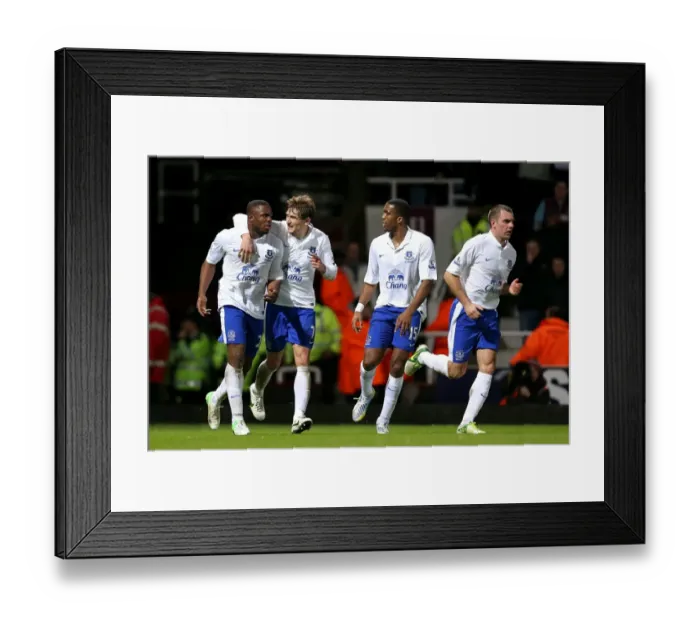 Framed Print : Anichebe's Strike: Everton's Triumph at Upton Park (West Ham 1-2 Everton, Barclays Premier League, Dec 2012)