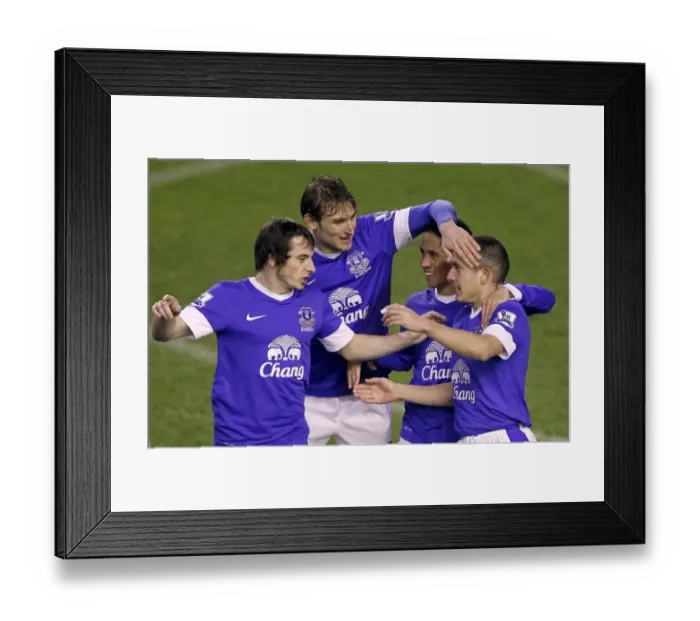 Framed Print : Osman's Christmas Gift: Everton's First Goal vs. Wigan Athletic (12 / 26 / 2012)