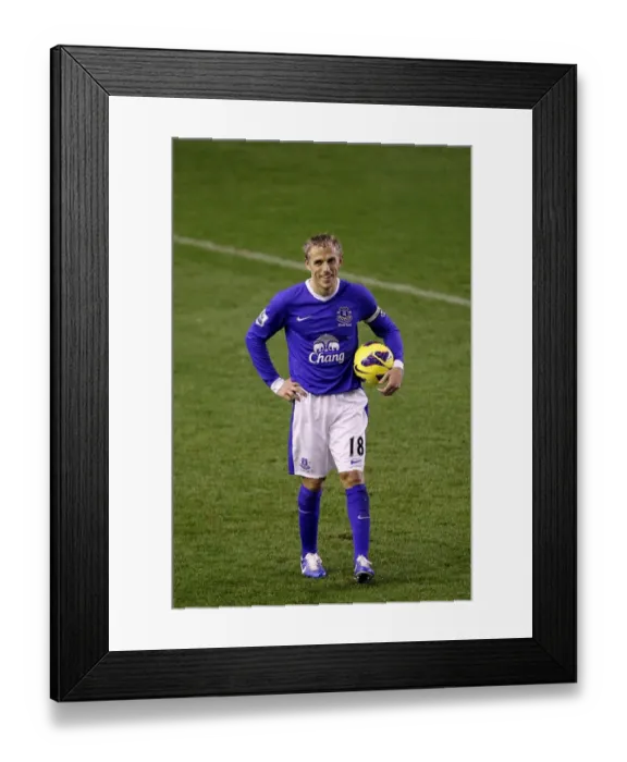 Framed Print : Everton's Phil Neville: Triumphant Reaction to Victory over Wigan Athletic (26-12-2012, Everton 2 - Wigan Athletic 1, Goodison Park) Framed Print : Everton's Phil Neville: Triumphant Reaction to Victory over Wigan Athletic (26-12-2012, Everton 2 - Wigan Athletic 1, Goodison Park)