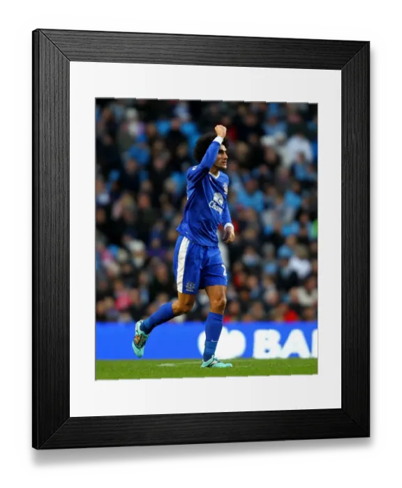 Framed Print : Fellaini's Strike: Thrilling 1-1 Draw - Manchester City vs. Everton (December 1, 2012)