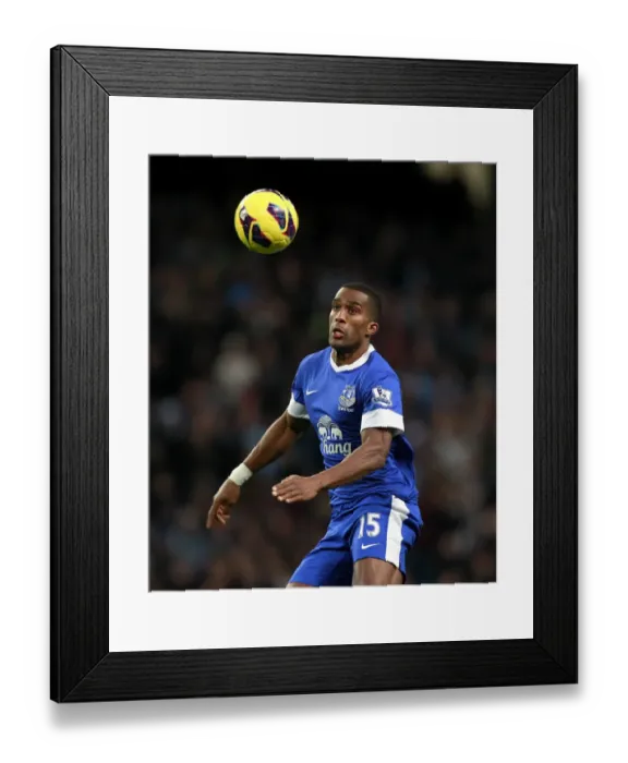 Framed Print : Distin's Defiant Stand: Manchester City vs. Everton (1-1) - Barclays Premier League, Etihad Stadium (December 1, 2012) Framed Print : Distin's Defiant Stand: Manchester City vs. Everton (1-1) - Barclays Premier League, Etihad Stadium (December 1, 2012)