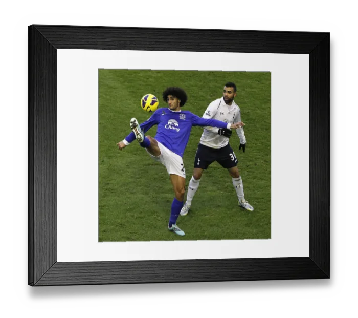 Framed Print : Everton vs. Tottenham Hotspur: Sandro vs. Fellaini's Intense Battle in the Premier League (Everton 2-1) Framed Print : Everton vs. Tottenham Hotspur: Sandro vs. Fellaini's Intense Battle in the Premier League (Everton 2-1)