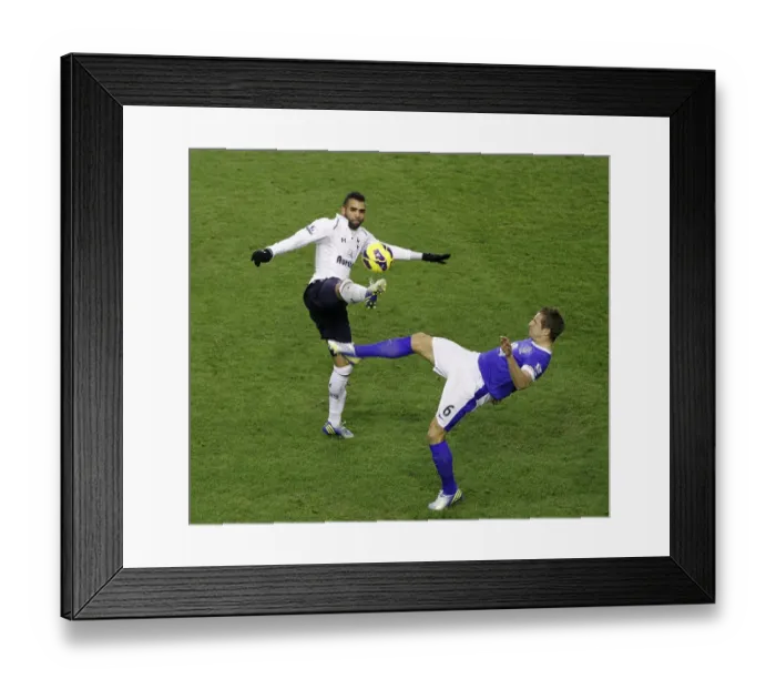 Framed Print : Battle for the Ball: Jagielka vs. Sandro - Everton vs. Tottenham's Intense Rivalry (Everton 2-1) Framed Print : Battle for the Ball: Jagielka vs. Sandro - Everton vs. Tottenham's Intense Rivalry (Everton 2-1)