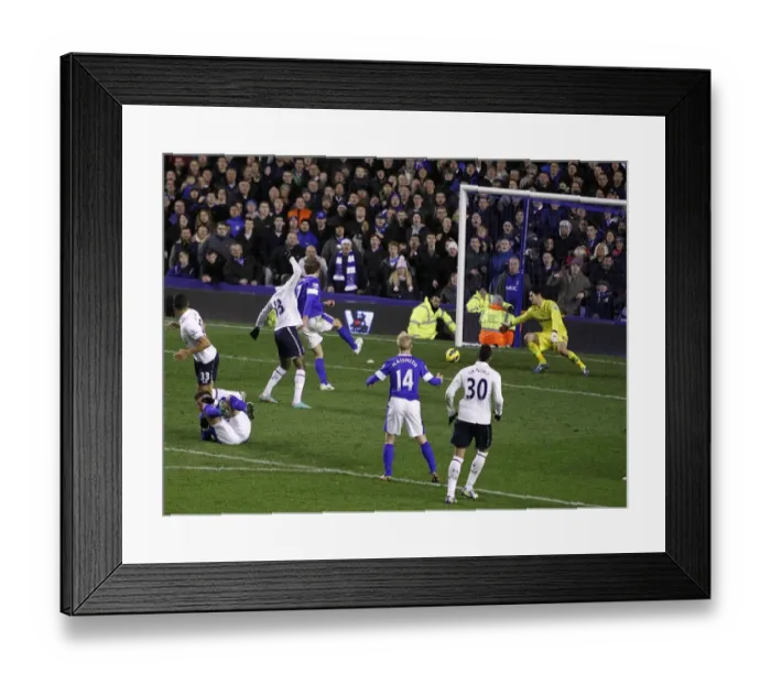 Framed Print : Jelavic Strikes Back: Everton's Comeback Goal vs. Tottenham Hotspur (2-1)
