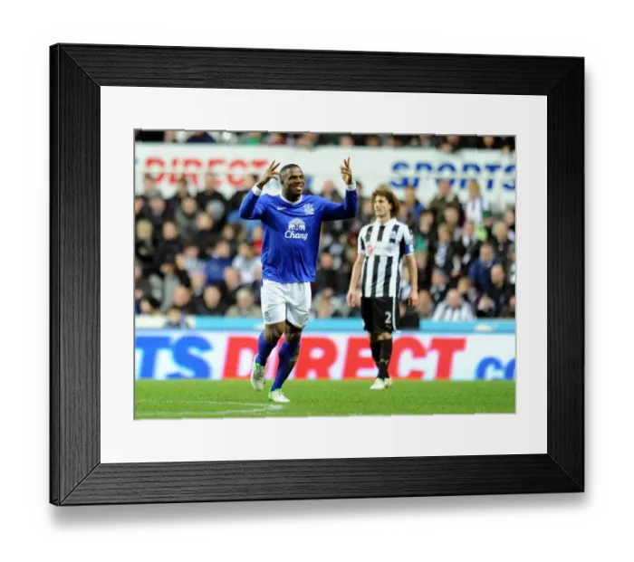 Framed Print : Anichebe's Double: Everton's Triumph over Newcastle United in Premier League (02-01-2013)