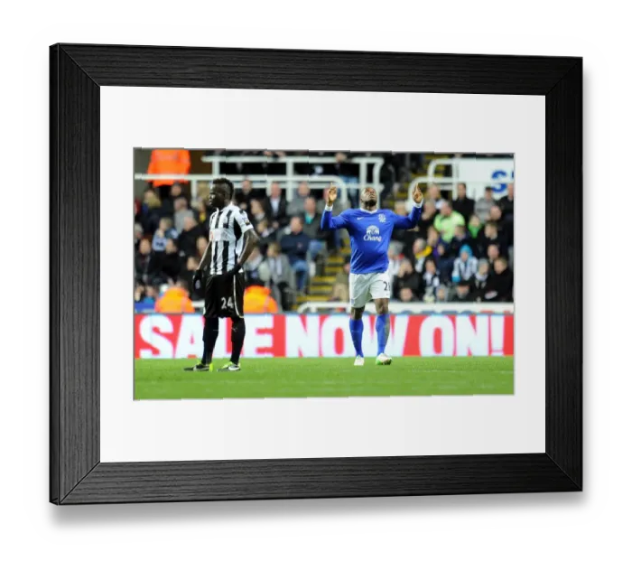 Framed Print : Anichebe's Double: Everton's Victory over Newcastle United in Premier League (02-01-2013)