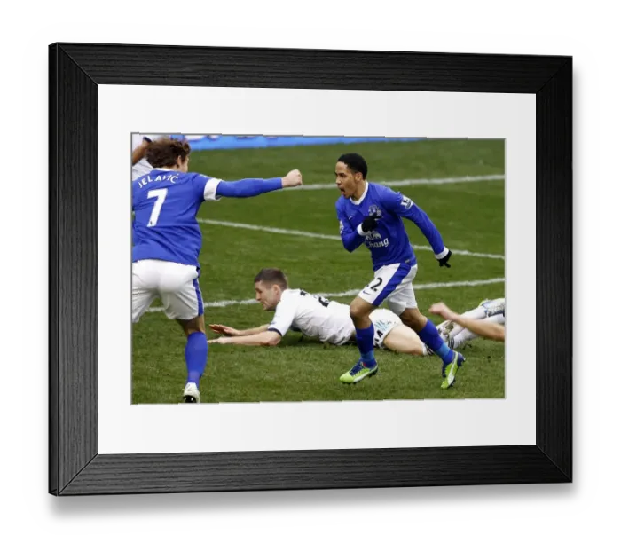 Framed Print : Steven Pienaar's Strike: Everton vs. Chelsea, Barclays Premier League (30-12-2012) Framed Print : Steven Pienaar's Strike: Everton vs. Chelsea, Barclays Premier League (30-12-2012)