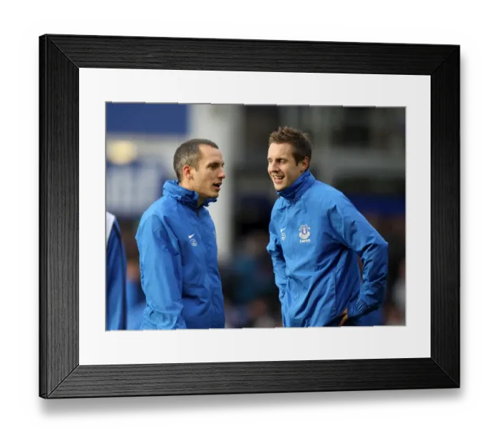 Framed Print : Osman and Jagielka's Pre-Match Routine: Everton vs Chelsea at Goodison Park (1-2, Barclays Premier League) Framed Print : Osman and Jagielka's Pre-Match Routine: Everton vs Chelsea at Goodison Park (1-2, Barclays Premier League)